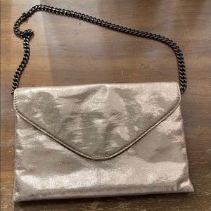 J. Crew Gold Envelope Clutch